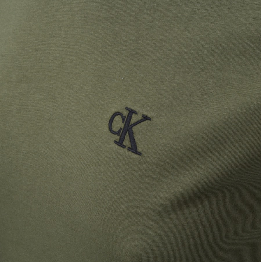 Alternative Image for ProductCalvin Klein Jeans Logo T Shirt Green3